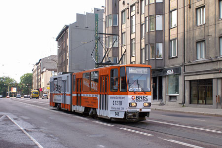 Tallinn Tatra KT4 tram - www.simplonpc.co.uk - Photo: © Ian Boyle, August 8th 2007