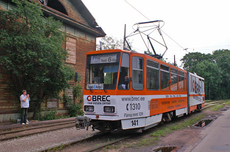 Tallinn Tatra KT4 tram - www.simplonpc.co.uk - Photo: © Ian Boyle, August 8th 2007