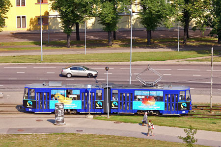 Tallinn Tatra KT4 tram - www.simplonpc.co.uk - Photo: © Ian Boyle, August 8th 2007