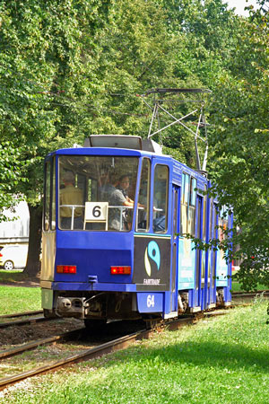 Tallinn Tatra KT4 tram - www.simplonpc.co.uk - Photo: © Ian Boyle, August 8th 2007