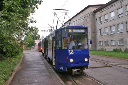 Tallinn Tatra KT4 tram - www.simplonpc.co.uk - Photo: © Ian Boyle, August 8th 2007