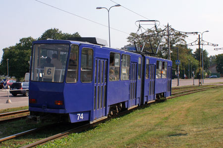 Tallinn Tatra KT4 tram - www.simplonpc.co.uk - Photo: © Ian Boyle, August 8th 2007