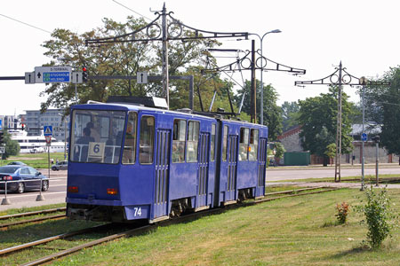 Tallinn Tatra KT4 tram - www.simplonpc.co.uk - Photo: © Ian Boyle, August 8th 2007