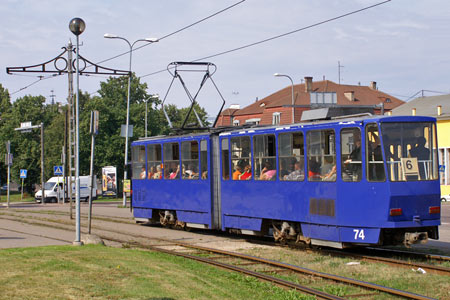 Tallinn Tatra KT4 tram - www.simplonpc.co.uk - Photo: © Ian Boyle, August 8th 2007