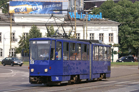 Tallinn Tatra KT4 tram - www.simplonpc.co.uk - Photo: © Ian Boyle, August 8th 2007