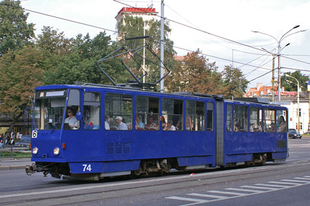 Tallinn Tatra KT4 tram - www.simplonpc.co.uk - Photo: © Ian Boyle, August 8th 2007