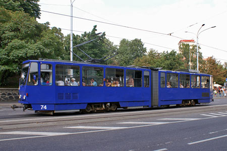 Tallinn Tatra KT4 tram - www.simplonpc.co.uk - Photo: © Ian Boyle, August 8th 2007