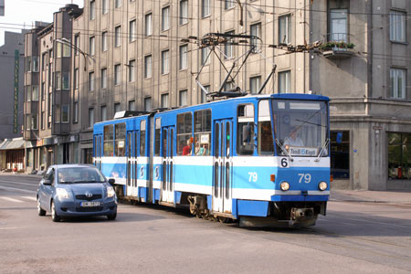 Tallinn Tatra KT4 tram - www.simplonpc.co.uk - Photo: © Ian Boyle, August 8th 2007