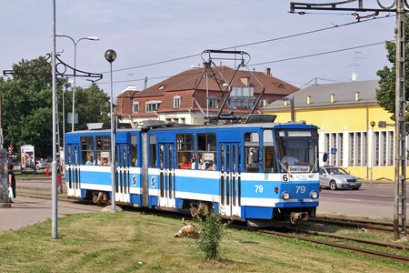 Tallinn Tatra KT4 tram - www.simplonpc.co.uk - Photo: © Ian Boyle, August 8th 2007