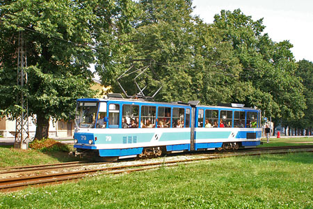 Tallinn Tatra KT4 tram - www.simplonpc.co.uk - Photo: © Ian Boyle, August 8th 2007