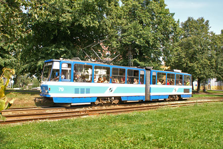 Tallinn Tatra KT4 tram - www.simplonpc.co.uk - Photo: © Ian Boyle, August 8th 2007