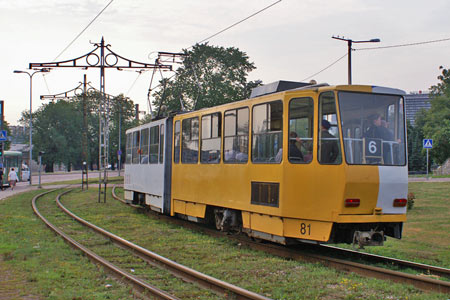 Tallinn Tatra KT4 tram - www.simplonpc.co.uk - Photo: © Ian Boyle, August 8th 2007