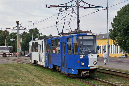 Tallinn Tatra KT4 tram - www.simplonpc.co.uk - Photo: © Ian Boyle, August 8th 2007