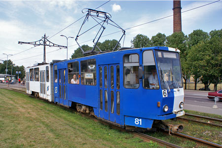 Tallinn Tatra KT4 tram - www.simplonpc.co.uk - Photo: © Ian Boyle, August 8th 2007