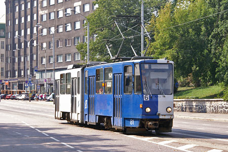 Tallinn Tatra KT4 tram - www.simplonpc.co.uk - Photo: © Ian Boyle, August 8th 2007