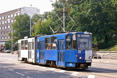 Tallinn Tatra KT4 tram - www.simplonpc.co.uk - Photo: © Ian Boyle, August 8th 2007