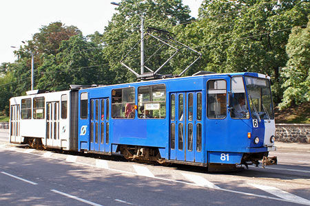 Tallinn Tatra KT4 tram - www.simplonpc.co.uk - Photo: © Ian Boyle, August 8th 2007