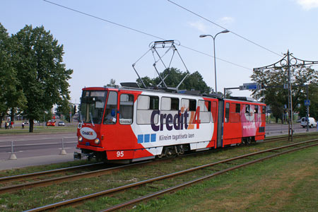 Tallinn Tatra KT4 tram - www.simplonpc.co.uk - Photo: © Ian Boyle, August 8th 2007