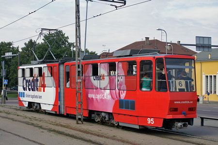 Tallinn Tatra KT4 tram - www.simplonpc.co.uk - Photo: © Ian Boyle, August 8th 2007