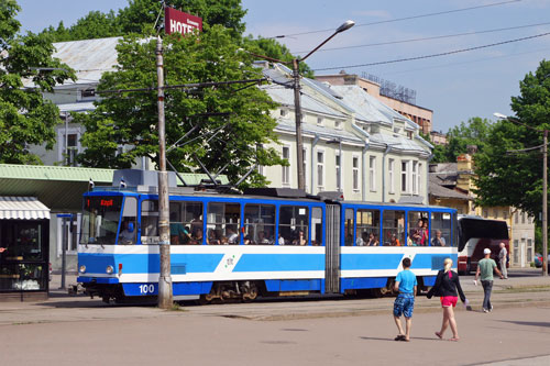 Tallinn Tatra KT4 tram - www.simplonpc.co.uk - Photo: 2013 Ian Boyle