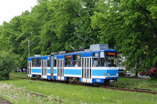 Tallinn Tatra KT4 tram - www.simplonpc.co.uk - Photo: 2013 Ian Boyle