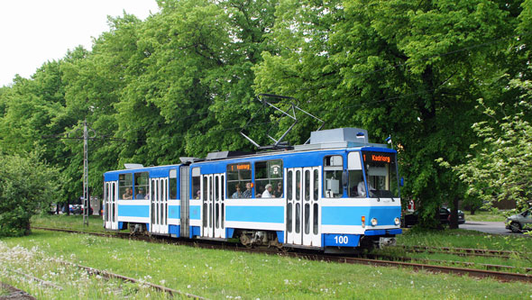 Tallinn Tatra KT4 tram - www.simplonpc.co.uk - Photo: 2013 Ian Boyle