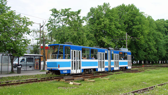 Tallinn Tatra KT4 tram - www.simplonpc.co.uk - Photo: 2013 Ian Boyle