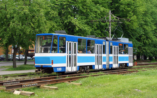 Tallinn Tatra KT4 tram - www.simplonpc.co.uk - Photo: 2013 Ian Boyle