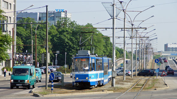 Tallinn Tatra KT4 tram - www.simplonpc.co.uk - Photo: 2013 Ian Boyle