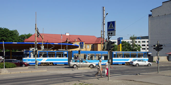 Tallinn Tatra KT4 tram - www.simplonpc.co.uk - Photo: 2013 Ian Boyle