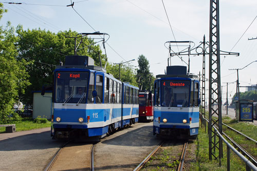 Tallinn Tatra KT4 tram - www.simplonpc.co.uk - Photo: 2013 Ian Boyle