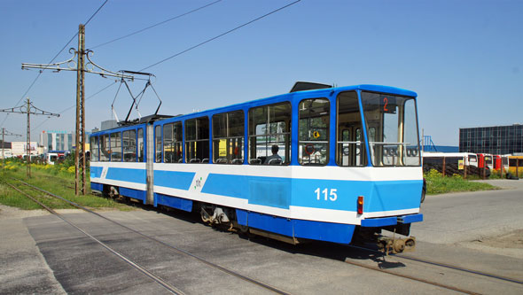 Tallinn Tatra KT4 tram - www.simplonpc.co.uk - Photo: 2013 Ian Boyle