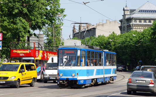 Tallinn Tatra KT4 tram - www.simplonpc.co.uk - Photo: 2013 Ian Boyle