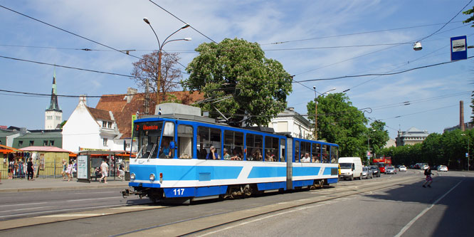 Tallinn Tatra KT4 tram - www.simplonpc.co.uk - Photo: 2013 Ian Boyle