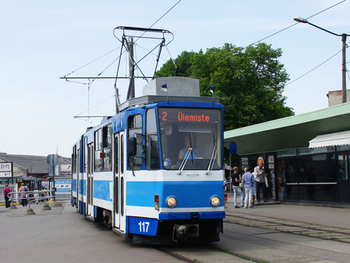 Tallinn Tatra KT4 tram - www.simplonpc.co.uk - Photo: 2013 Ian Boyle