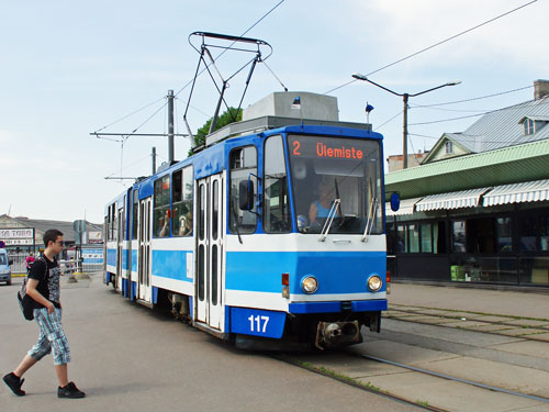 Tallinn Tatra KT4 tram - www.simplonpc.co.uk - Photo: 2013 Ian Boyle