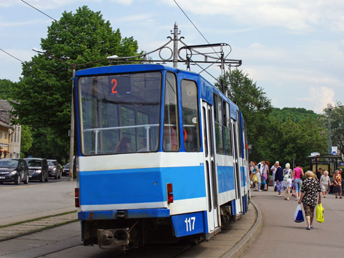 Tallinn Tatra KT4 tram - www.simplonpc.co.uk - Photo: 2013 Ian Boyle