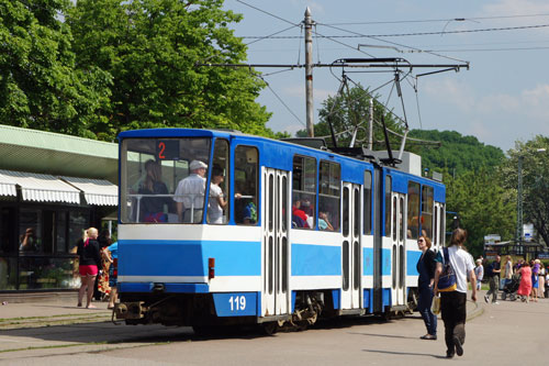 Tallinn Tatra KT4 tram - www.simplonpc.co.uk - Photo: 2013 Ian Boyle