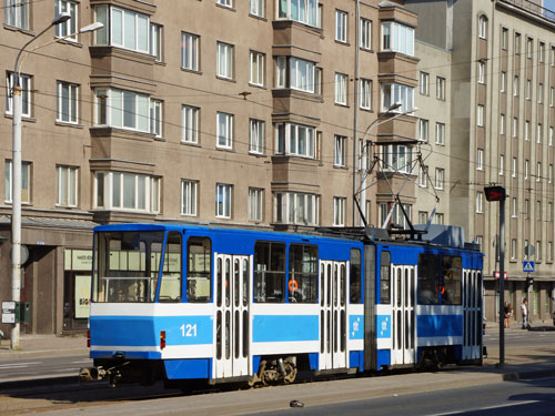 Tallinn Tatra KT4 tram - www.simplonpc.co.uk - Photo: 2013 Ian Boyle