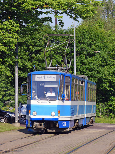 Tallinn Tatra KT4 tram - www.simplonpc.co.uk - Photo: 2013 Ian Boyle