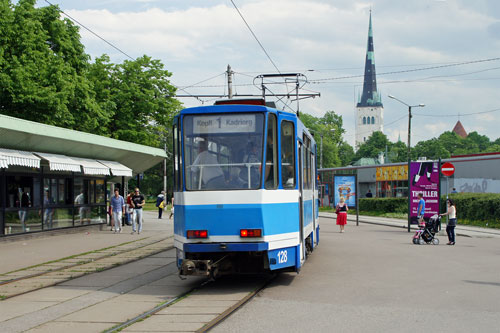 Tallinn Tatra KT4 tram - www.simplonpc.co.uk - Photo: 2013 Ian Boyle