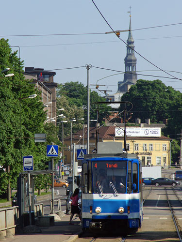 Tallinn Tatra KT4 tram - www.simplonpc.co.uk - Photo: 2013 Ian Boyle