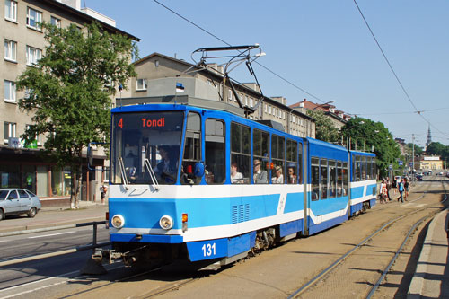 Tallinn Tatra KT4 tram - www.simplonpc.co.uk - Photo: 2013 Ian Boyle