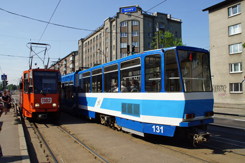 Tallinn Tatra KT4 tram - www.simplonpc.co.uk - Photo: 2013 Ian Boyle