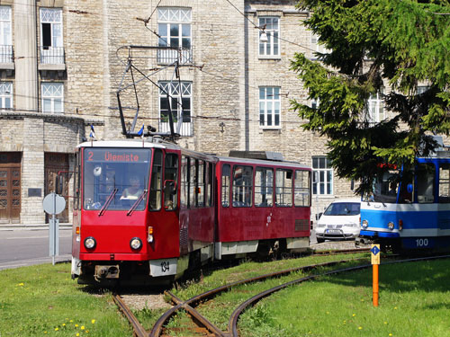 Tallinn Tatra KT4 tram - www.simplonpc.co.uk - Photo: 2013 Ian Boyle