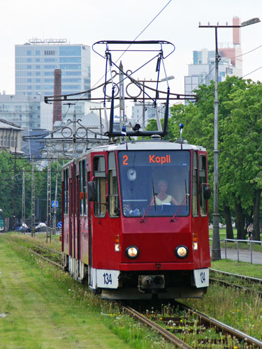 Tallinn Tatra KT4 tram - www.simplonpc.co.uk - Photo: 2013 Ian Boyle