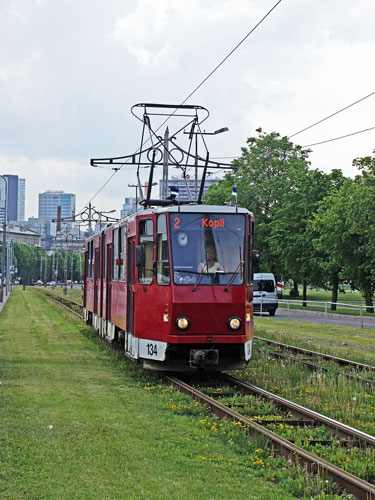 Tallinn Tatra KT4 tram - www.simplonpc.co.uk - Photo: 2013 Ian Boyle