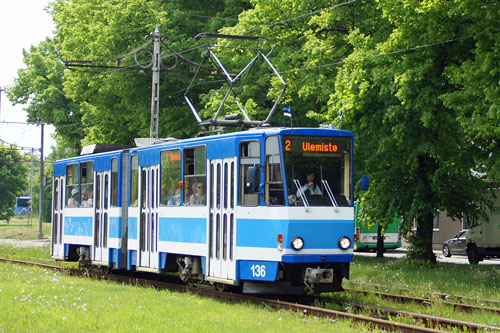 Tallinn Tatra KT4 tram - www.simplonpc.co.uk - Photo: 2013 Ian Boyle