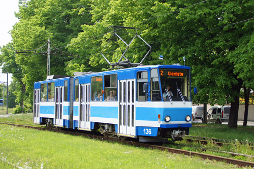 Tallinn Tatra KT4 tram - www.simplonpc.co.uk - Photo: 2013 Ian Boyle