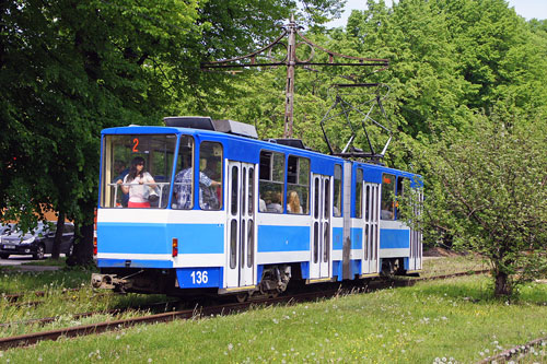 Tallinn Tatra KT4 tram - www.simplonpc.co.uk - Photo: 2013 Ian Boyle